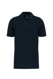 Men's short-sleeved contrasting DayToDay polo shir Kleur MARINE/ZILVER