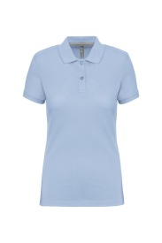 Ladies' short-sleeved polo shirt Kleur SKY BLUE