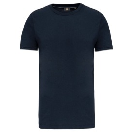 Men's short-sleeved DayToDay t-shirt Kleur MARINE/ZILVER