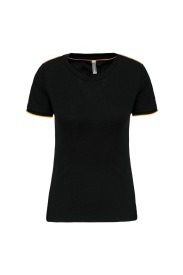 Ladies' short-sleeved DayToDay t-shirt Kleur YELLOW