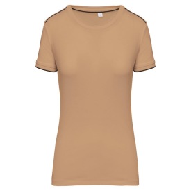 Ladies' short-sleeved DayToDay t-shirt Kleur CAMEL