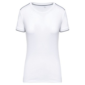 Ladies' short-sleeved DayToDay t-shirt Kleur WHITE