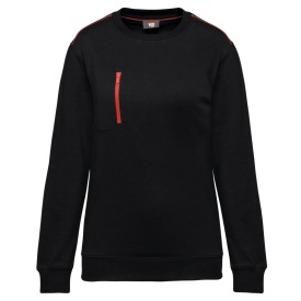 Unisex DayToDay contrasting zip pocket sweatshirt Kleur RED