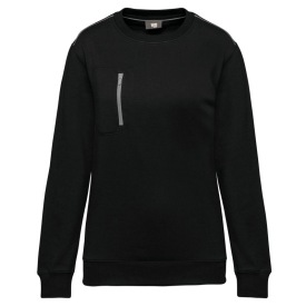 Unisex DayToDay contrasting zip pocket sweatshirt Kleur SILVER