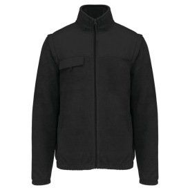 Fleece jacket with removable sleeves