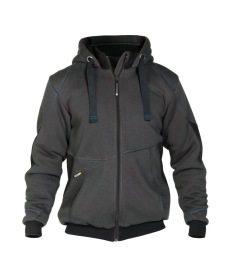 Pulse Sweatshirt jas met bontvoering Kleur ANTRACIETGRIJS/ZWART