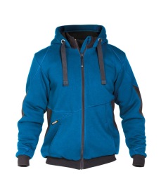 Pulse Sweatshirt jas met bontvoering Kleur AZUURBLAUW/ANTRACIETGRIJS