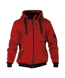 Pulse Sweatshirt jas met bontvoering Kleur ROOD/ZWART