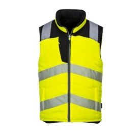 PW3 Hi-Vis Reversible Bodywarmer Kleur YELLOW/BLACK