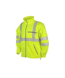 Reims Signalisatie fleece jas Kleur FLUOGEEL