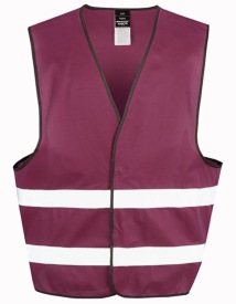 Hi-vis vest Result reflecterende kleuren Kleur BURGUNDY