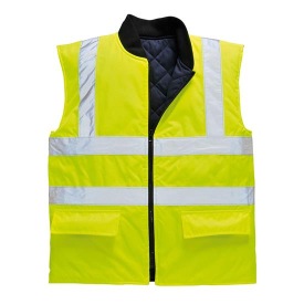 SIGNALISATIE BODYWARMER PORTWEST S469 Kleur FLUO GEEL