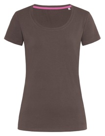 Claire Crew Neck Women Kleur DARK CHOCOLATE