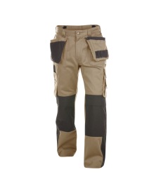 Seattle 245gr Tweekleurige holsterzakkenbroek      Kleur BEIGE/ZWART