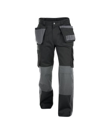 Seattle 245gr Tweekleurige holsterzakkenbroek      Kleur ZWART/CEMENTGRIJS