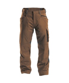 Spectrum 250gr Werkbroek Kleur LEEMBRUIN/ANTRACIETGRIJS