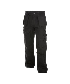 Texas 340gr Canvas holsterzakkenbroek + kniezakken Kleur ZWART