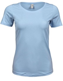 Women?s Stretch Tee Kleur LIGHT BLUE