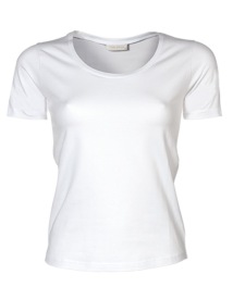 Women?s Stretch Tee Kleur WHITE