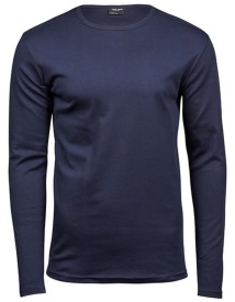 Men?s Long Sleeve Interlock Tee Kleur NAVY