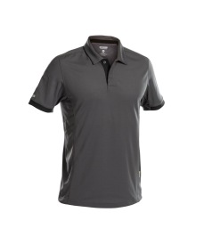 Traxion Polo polyster Kleur ANTRACIETGRIJS/ZWART