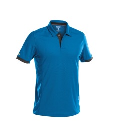 Traxion Polo polyster Kleur AZUURBLAUW/ANTRACIETGRIJS