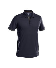 Traxion Polo polyster Kleur NACHTBLAUW/ANTRACIETGRIJS
