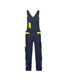 BRETELBROEK DASSY LOGYX ULSAN KNIE Kleur nachtblauw/fluogeel