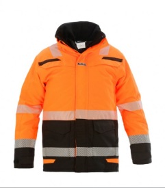 Utah  Signalisatie parka Kleur FLUORESCENT ORANGE/BLACK:#