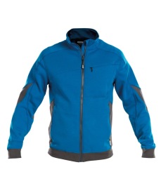 Velox Sweater full zip Kleur AZUURBLAUW/ANTRACIETGRIJS