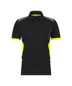 POLO DASSY LOGYX VERACRUZ Kleur zwart/fluogeel