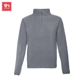 Unisex polar fleece with 1/4 rits vienna Kleur MEDIUM GRIJS