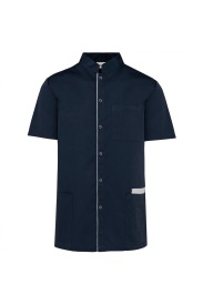 Men’s polycotton smock with press studs Kleur NAVY
