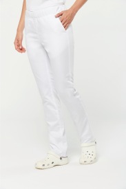 Ladies' polycotton trousers Kleur WHITE