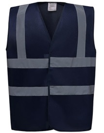 Hi-Vis vest Yoko 2 Bands & Braces Waistcoat Kleur NAVY