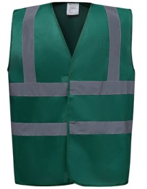 Hi-Vis vest Yoko 2 Bands & Braces Waistcoat Kleur PARAMEDIC GREEN