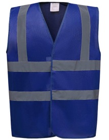 Hi-Vis vest Yoko 2 Bands & Braces Waistcoat Kleur ROYAL BLUE