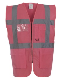 Multi-Functional Executive Waistcoat Kleur PINK