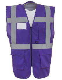 Multi-Functional Executive Waistcoat Kleur PURPLE