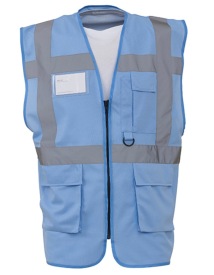 Multi-Functional Executive Waistcoat Kleur SKY BLUE