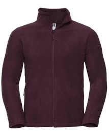 Men?s Full Zip Outdoor Fleece Kleur BURGUNDY