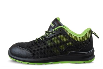 Safeet Sneaker Askim S1P zw/Lime laag