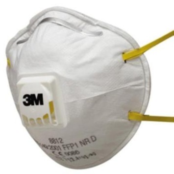 STOFMASKER 3M 8812 FFP1 + VENTIEL FIJNSTOF