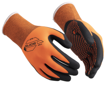 HANDSCHOENEN GUIDE 579 NITRIL NOPPEN ORANJE