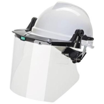 HELM MSA  GV111 +  VIZIER VOOR ELECTRICIENS - WIT