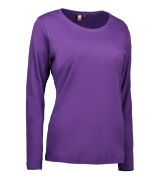 Ladies' interlock T-shirt|long-sleeved