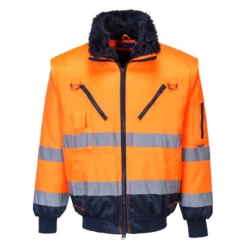 Hi-Vis 3-in-1 Contrast Pilot Jacket