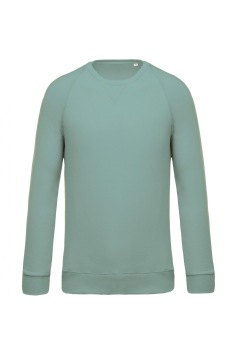 Organic cotton crew neck raglan sleeve sweatshirt K480