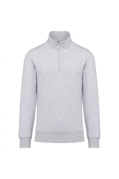 Zipped neck sweatshirt K487 300 gr