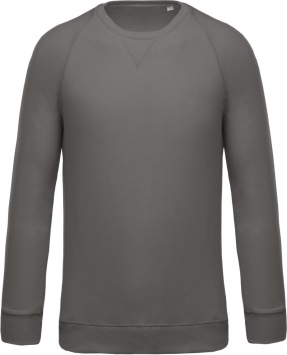 Organic cotton crew neck raglan sleeve sweatshirt K480